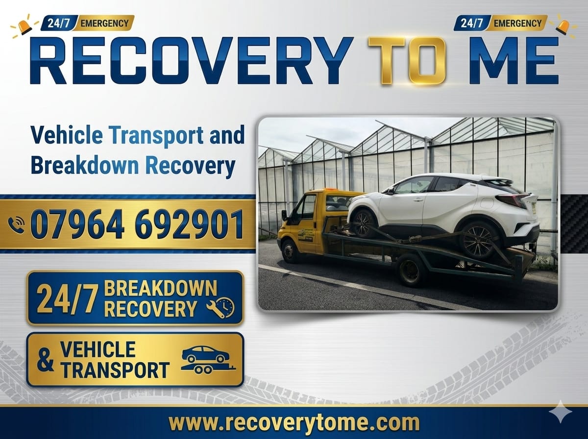 Recovery to Me flyer 1 - 24/7 Emergency Breakdown Recovery